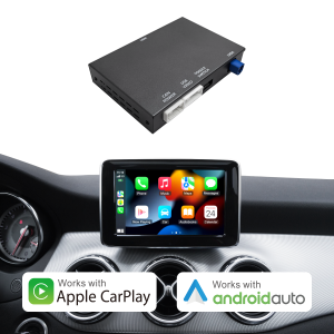 Wireless CarPlay Retrofit Kit for Mercedes Benz A/B/C/E/GLK/GLA/GLC/GLS/ML/GL/SLK/V Class 2011–2015 with NTG4.5/4.7 System, Plug & Play Decoder Supports Android Auto, Mirror Link & OEM Cameras