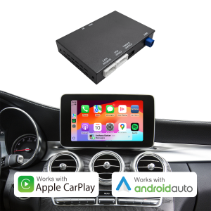 Wireless CarPlay Retrofit Kit for Mercedes Benz A/CLA/GLA/B/C/E/G/SL/V Class (2014–2019) with NTG5.0 System, Plug & Play Decoder Supports Android Auto, Mirror Link & OEM Cameras