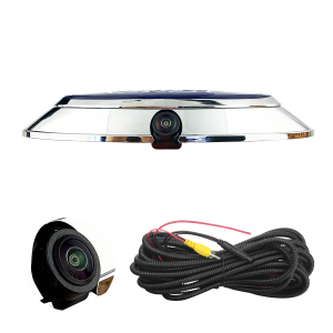 Aftermarket Emblem Backup Camera Fit Ford F150/F250/F350/F450/F550 2004–2016, HD 700TVL, Night Vision, RCA, IP69K Waterproof