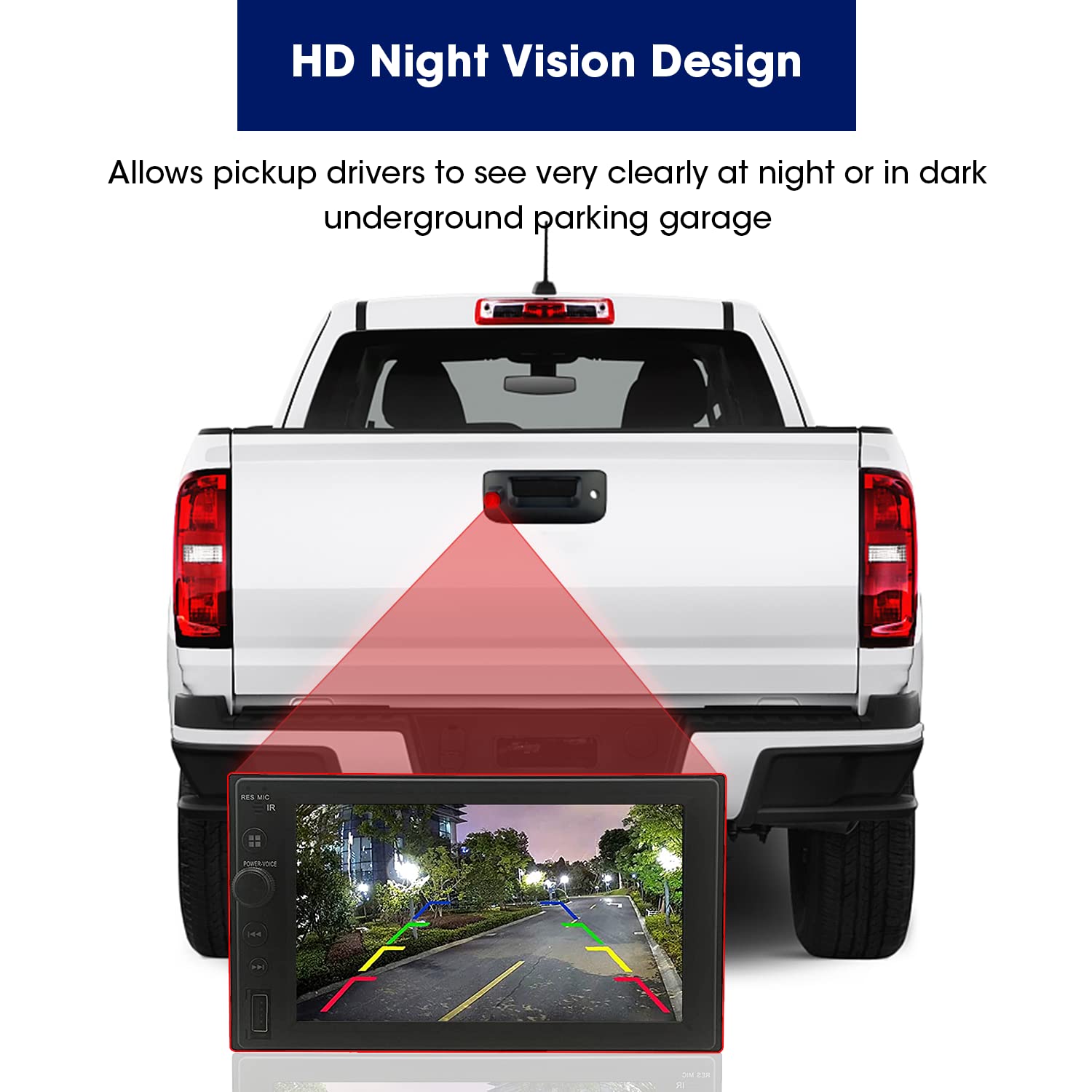 Tailgate Handle with Rearview Backup Camera for Chevy Silverado and GMC Sierra 2007-2013,Tailgate Handle Replacement Rear Camera - Image 6