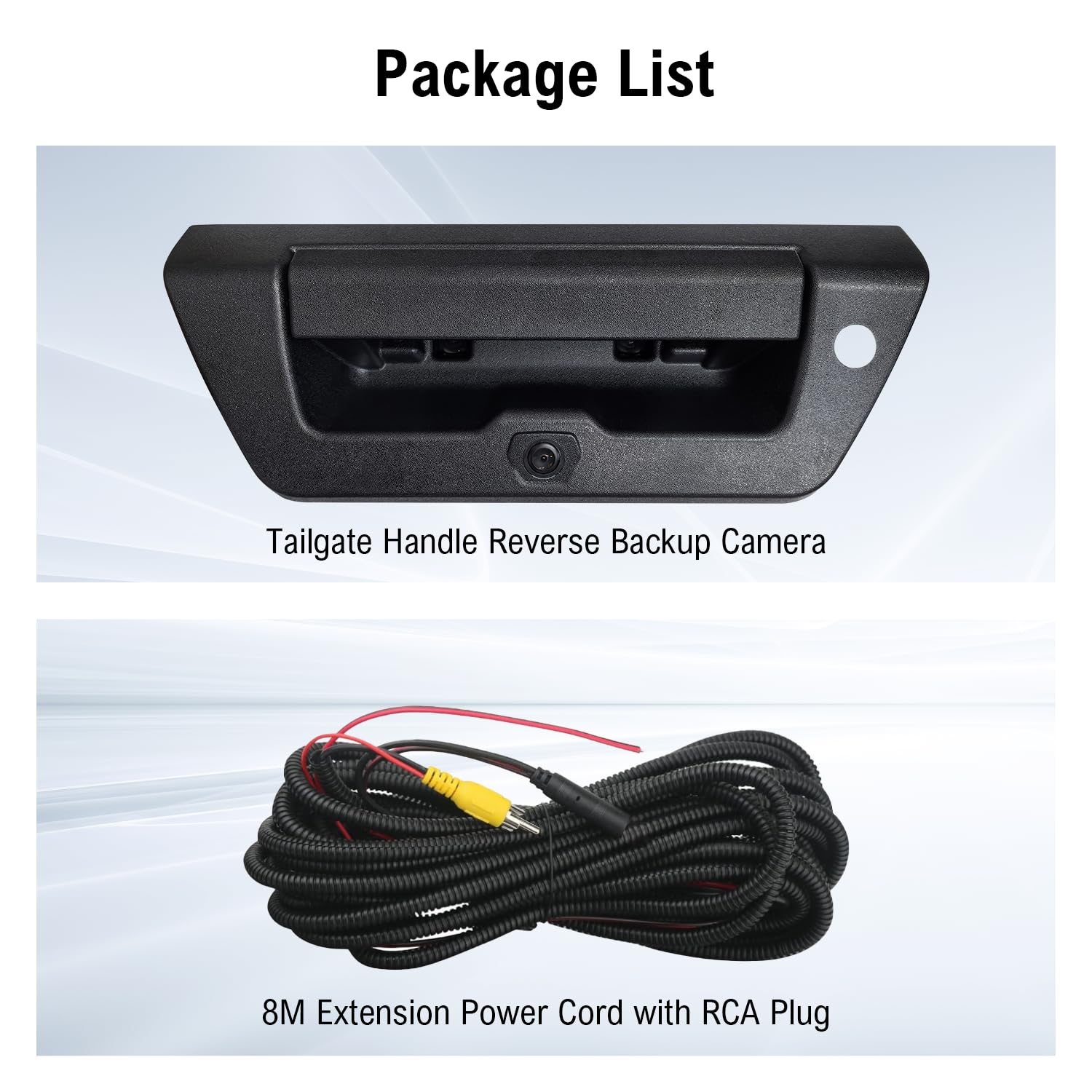 Aftermarket Tailgate Handle Backup Camera for Ford F150 Pickup Truck Black - Image 3