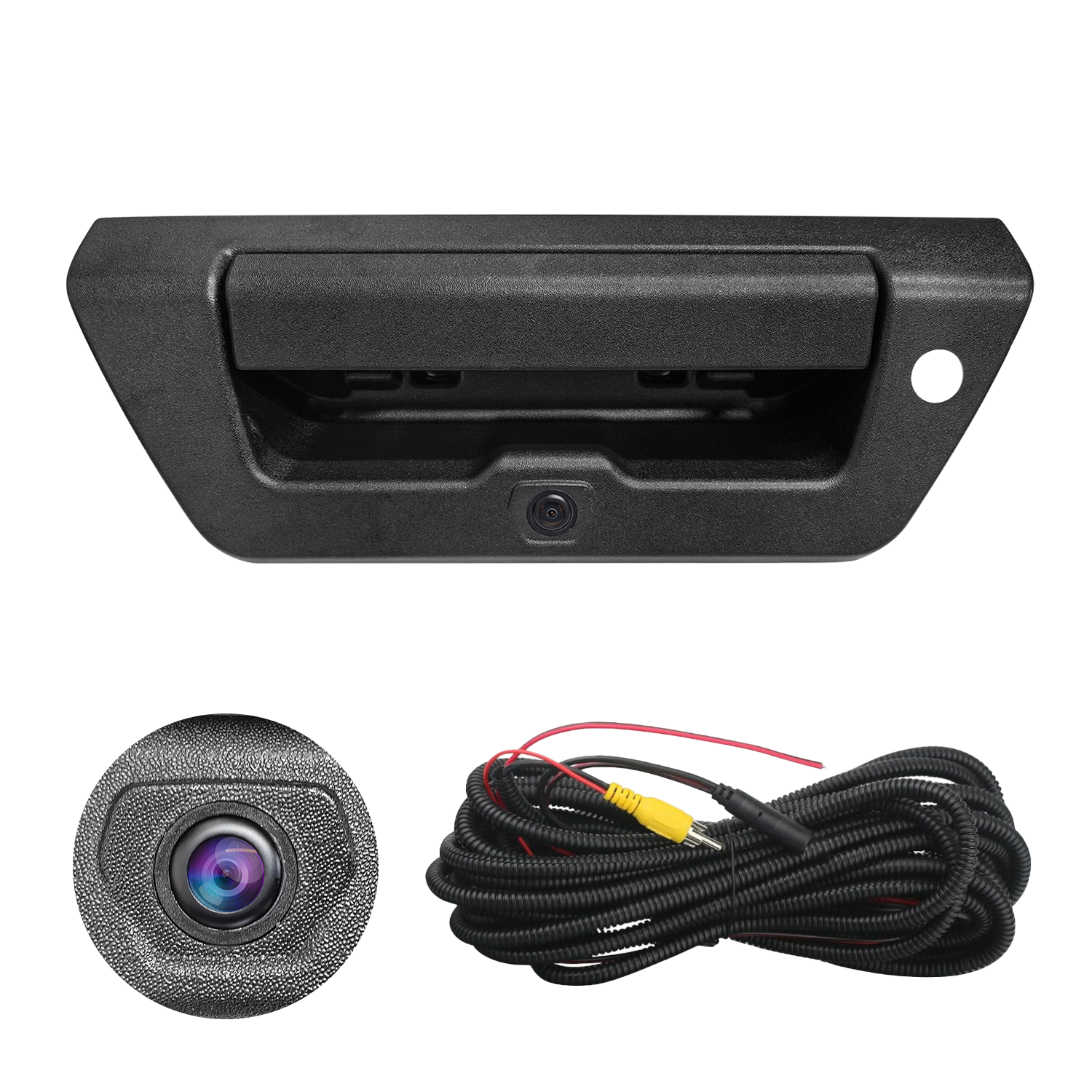 Aftermarket Tailgate Handle Backup Camera for Ford F150 Pickup Truck Black