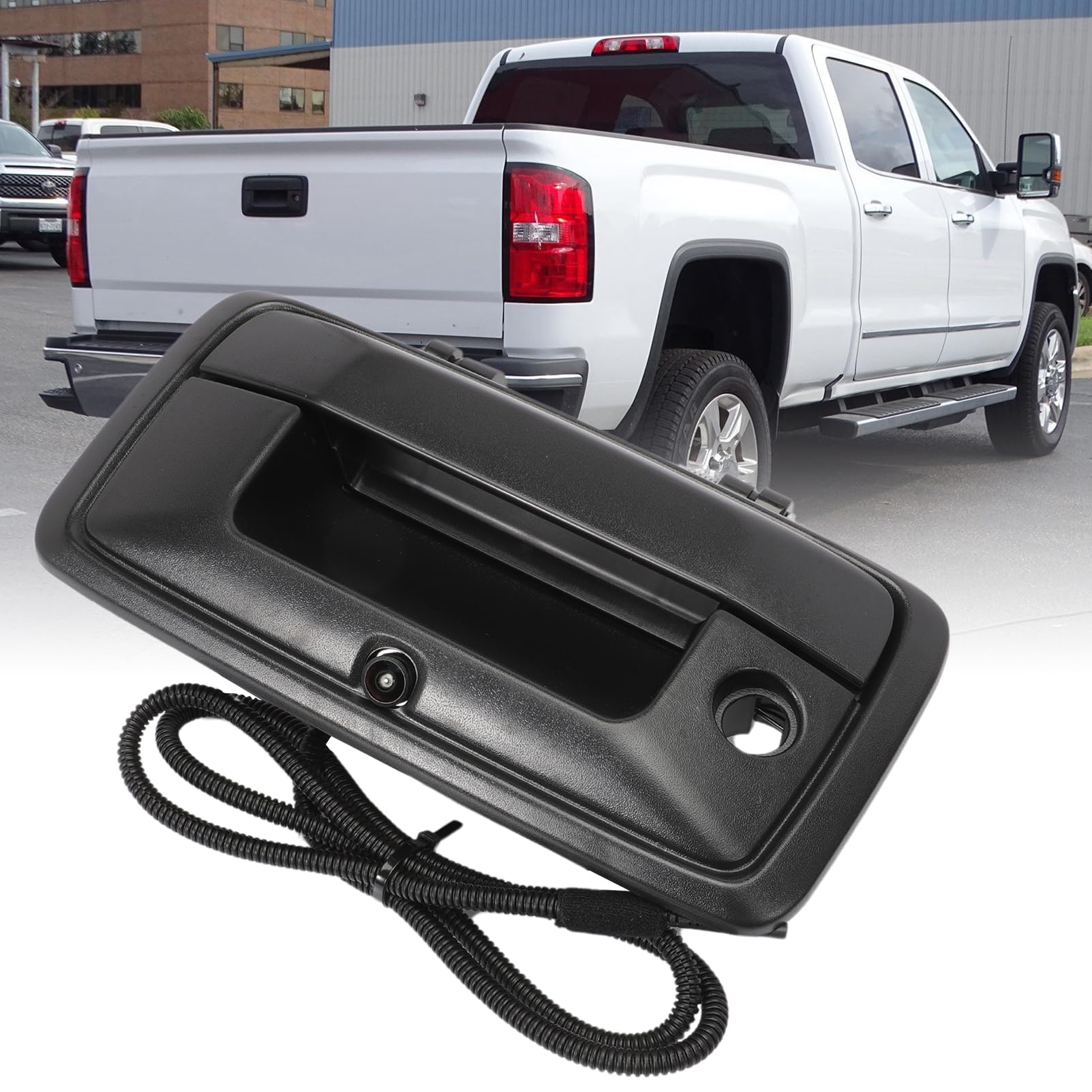 Tailgate Handle Camera for Chevrolet Silverado & GMC Sierra 1500 2014-2018, 2500HD/3500HD, Canyon 2015-2018, RCA, IP69K - Image 7