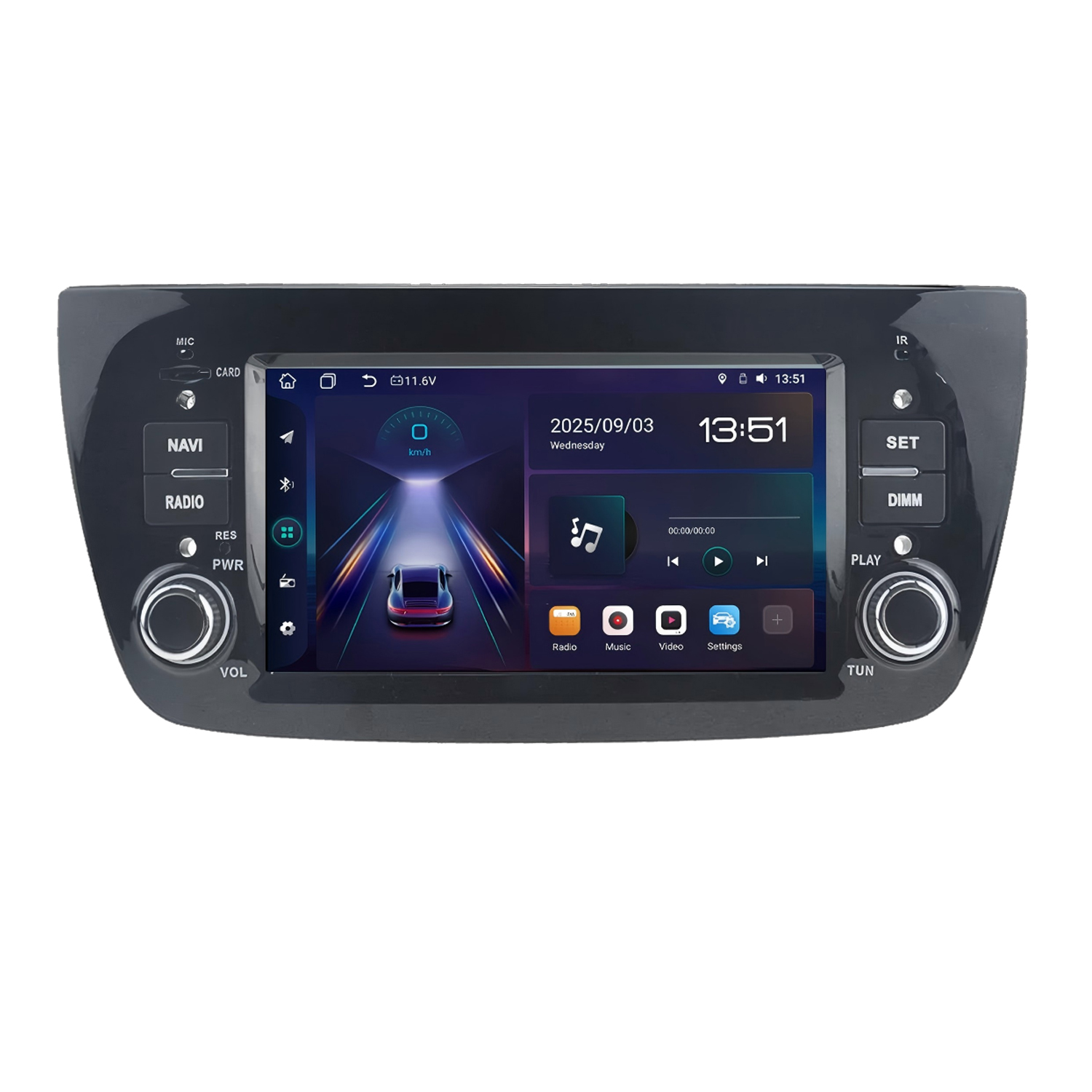 7″ Linux Car Stereo for Fiat DOBLO 2010-2015, Wireless Carplay Android Auto
