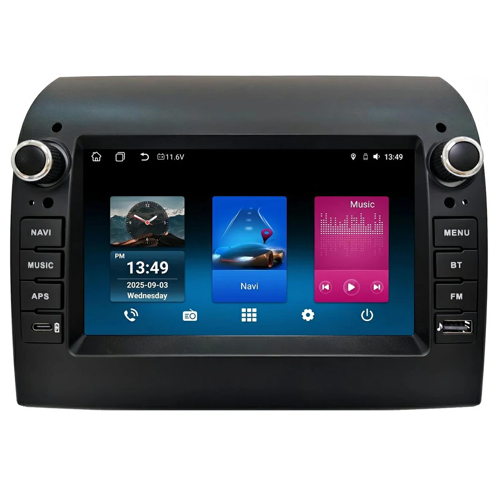 7″ Linux Car Stereo for Fiat Ducato 2007 CITROEN JUMPER, Wireless Carplay Android Auto