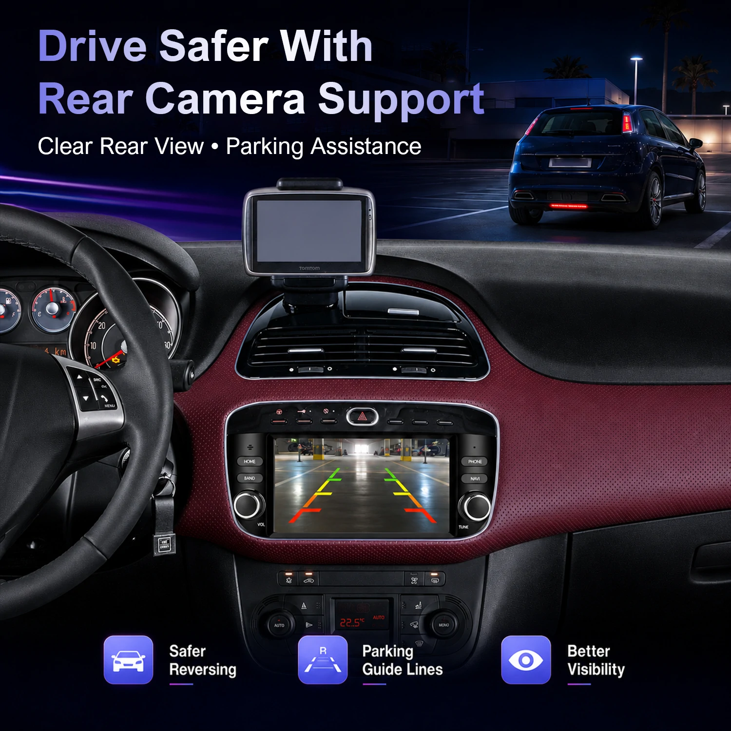 7″ Linux Car Stereo for Fiat Punto (199-310) 2012-2016 Linea (323) 2012-2016, Wireless Carplay Android Auto - Image 6
