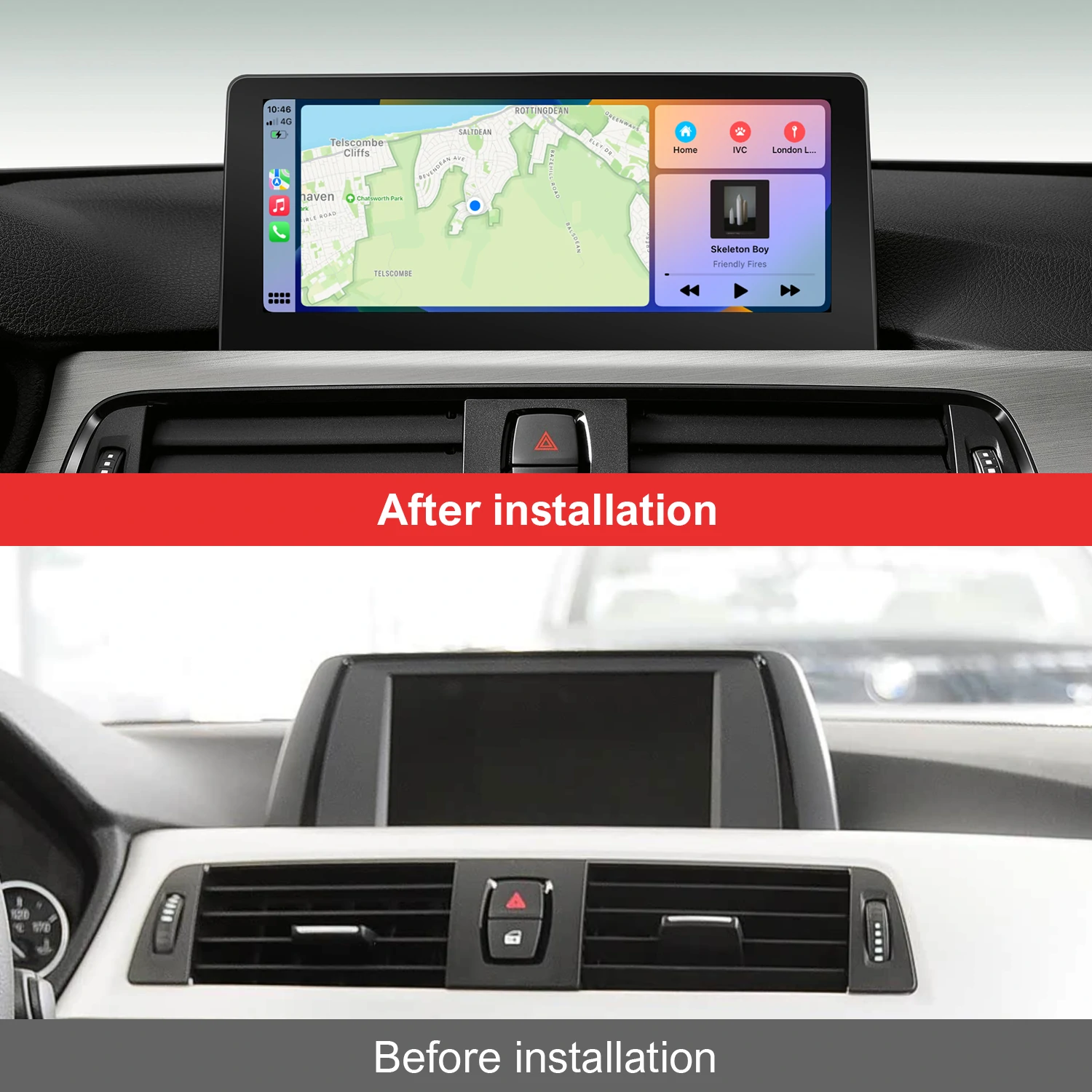 10.25" Linux Screen for BMW 1/2 Series F20 F22 2016-2018 with EVO System Wireless Carplay Android Auto - Image 2